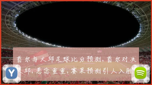首尔与大邱足球比分预测,首尔对决大邱,悬念重重,赛果预测引人入胜